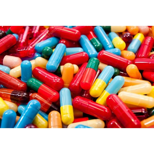 CAPSULA GELATINA COLORIDA VAZIA - PACOTE 80g