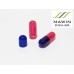 CAPSULA GELATINA N0 DE 500mg - AZUL / ROSA  - PACOTE COM 1.000