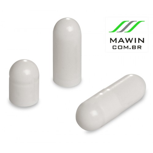 CAPSULA GELATINA N5 DE 130mg - BRANCA - PACOTE COM 1.000
