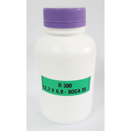 FRASCO FARMACEUTICO R300 COM TAMPA LILAS ROSCA LACRE  - PACOTE COM 10 un