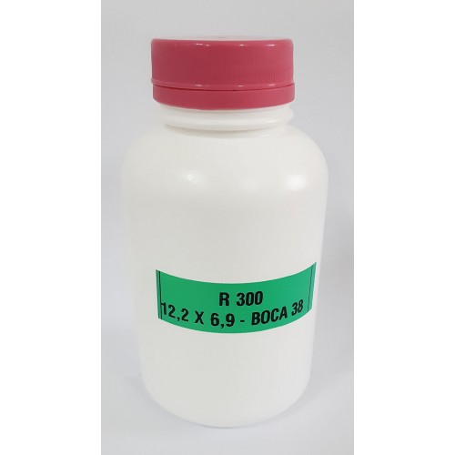 FRASCO FARMACEUTICO R300 COM TAMPA ROSA ROSCA LACRE  - PACOTE COM 10 un