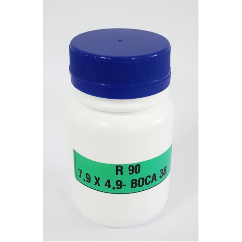FRASCO FARMACEUTICO R90 COM TAMPA AZUL ROSCA LACRE  - PACOTE COM 10 un