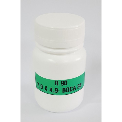 FRASCO FARMACEUTICO R90 COM TAMPA BRANCA ROSCA LACRE  - PACOTE COM 10 un