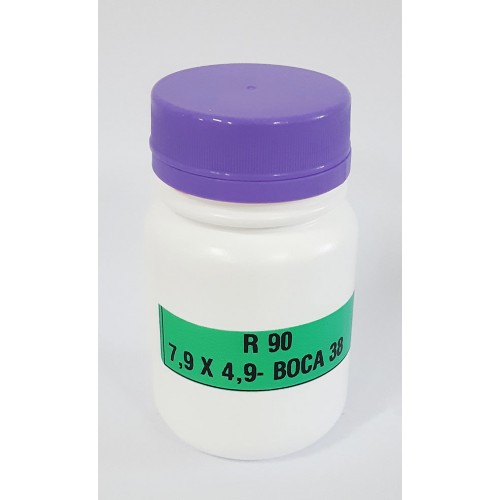 FRASCO FARMACEUTICO R90 COM TAMPA LILAS ROSCA LACRE  - PACOTE COM 10 un
