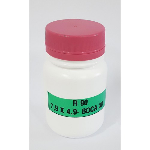 FRASCO FARMACEUTICO R90 COM TAMPA ROSA ROSCA LACRE  - PACOTE COM 10 un