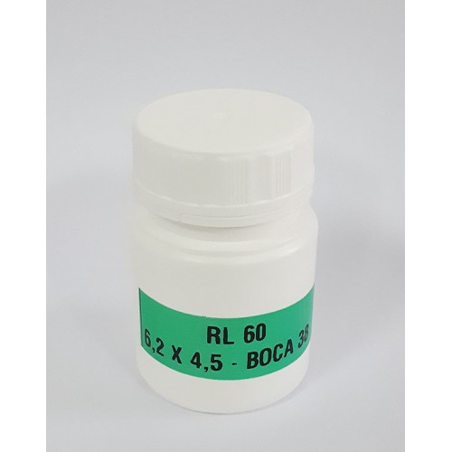 FRASCO FARMACEUTICO RL 60 -TAMPA BRANCA ROSCA LACRE - PACOTE COM 10 un